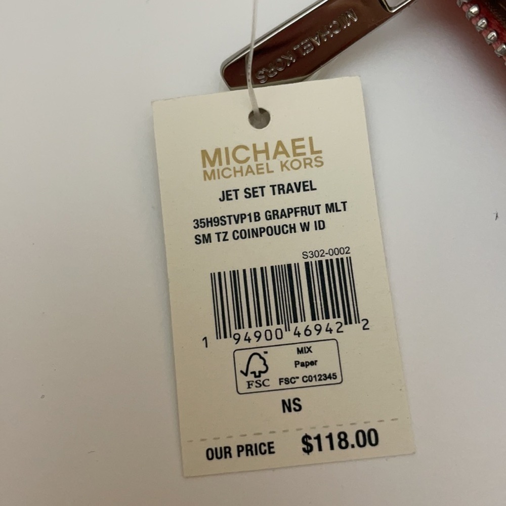 Michael Kors small coin pouch card holder key ring - Picture 8 of 9
